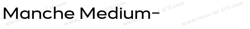 Manche Medium字体转换